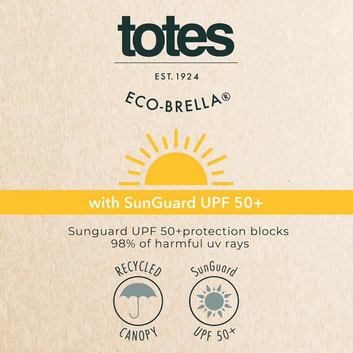 totes® UV Supermini Cloud Print Umbrella (3 Section) Extra Image 4
